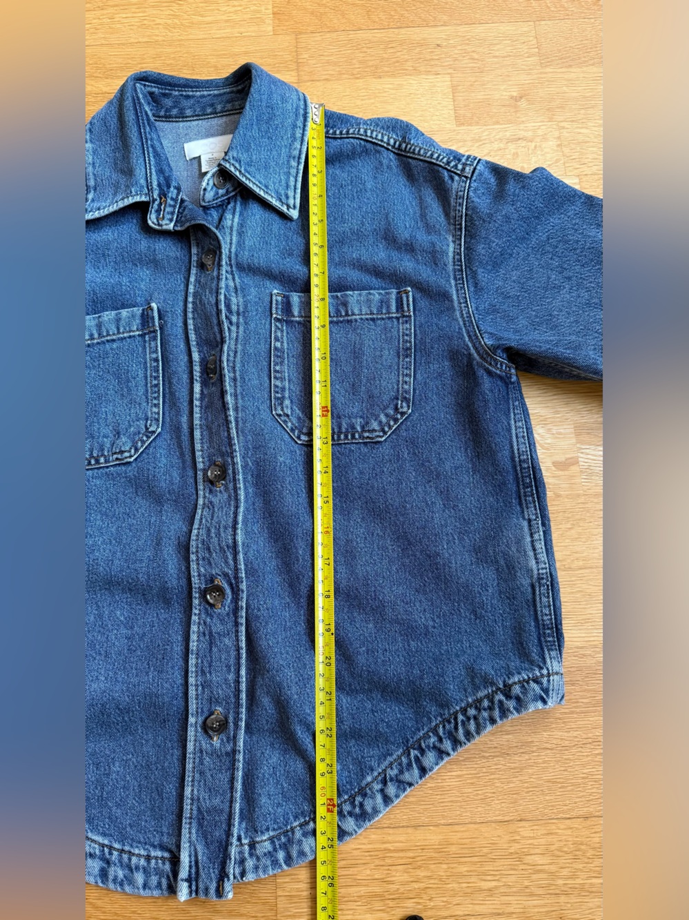 Cos Relaxed Short-sleeved Denim Shirt